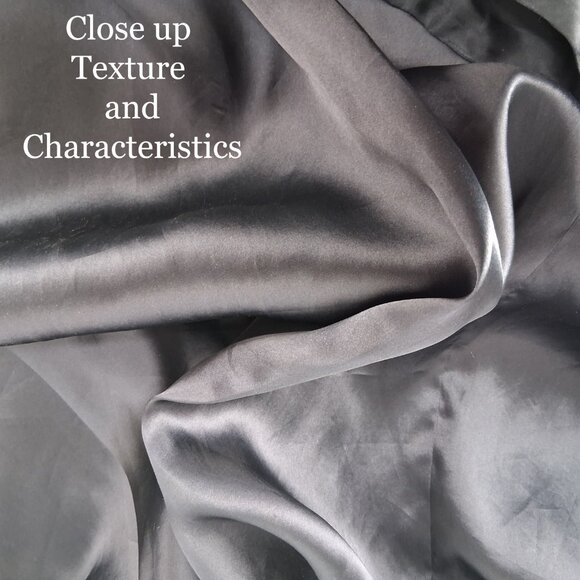 Cament VTG 90s 100% Silk Balloon Midi Skirt A Line Drawstring Black Lined SZ S - Picture 4 of 8